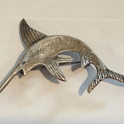 Sterling Billfish Pin