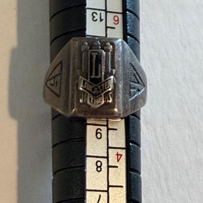 Sterling Jewelry Lot Class Ring Turqoise +++