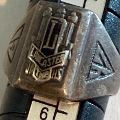 Sterling Jewelry Lot Class Ring Turqoise +++