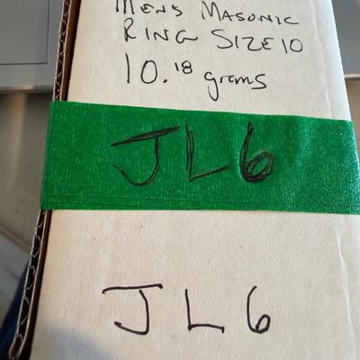 14k Gold Men’s Masonic Ring Size 10 - 10 grams