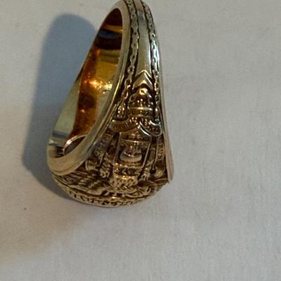 1958 US Naval Academy Ring 14k Yellow Gold 10.5 grams