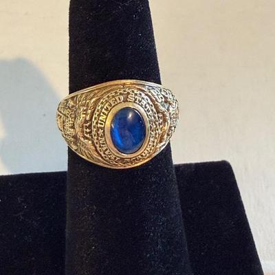 1958 US Naval Academy Ring 14k Yellow Gold 10.5 grams