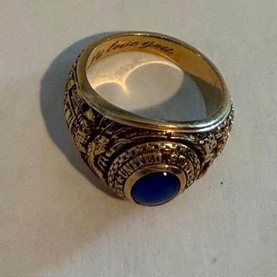 1958 US Naval Academy Ring 14k Yellow Gold 10.5 grams