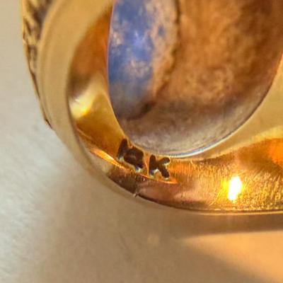 1958 US Naval Academy Ring 14k Yellow Gold 10.5 grams