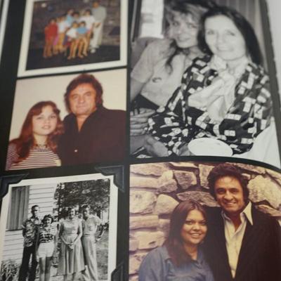 Sale Photo Thumbnail #332: for fan of country music legend Johnny Cash is this book that contains the story of Johnny Cash from his youth to his career and family life with June Carter, Many photo's, copies of letters, drawings as a child, writings of his life and more. I true keep