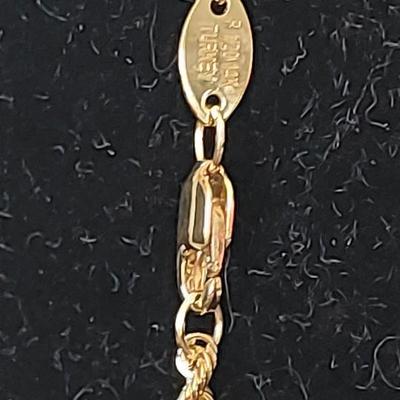14kt Gold Filled Rope Necklace 24"