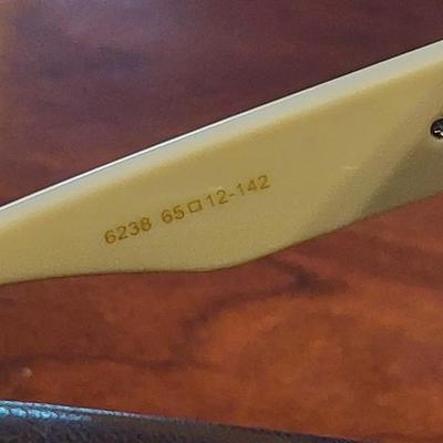 Louis Vuitton oversized square sunglasses with gold-tone LV hardware