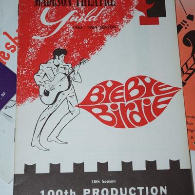 Sale Photo Thumbnail #354: thirteen original playbills from the Madison Theater Guild during the 1960's
The playbills are in very good condition and have the actors listed along with crews and credits. 
Advertising in the playbills are of fun interest alsol
Madison.\, WI history