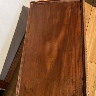 French Provincial Louis XV Style Coffee Table - Walnut, Cabriole Legs