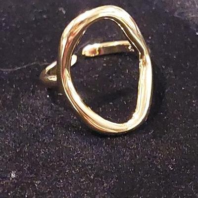 18kt Gold Overlay sterling silver Ring