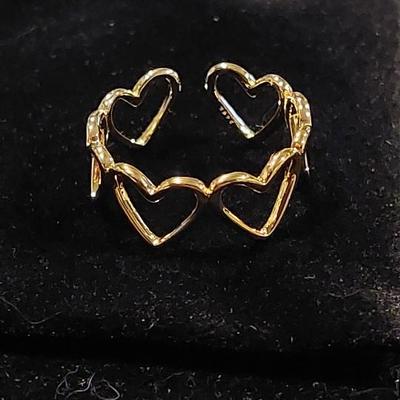 18kt Gold Overlay sterling silver Ring