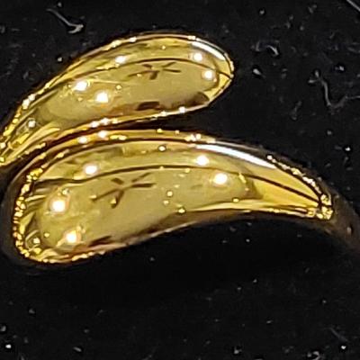 18kt Gold Overlay sterling silver Ring