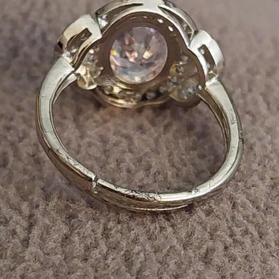 Fashion Ring Soft Pink Clear