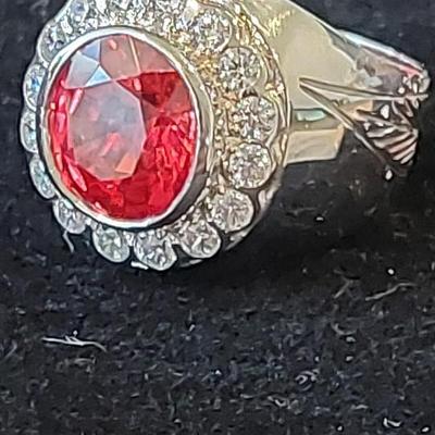 Lab-Created Ruby Ring