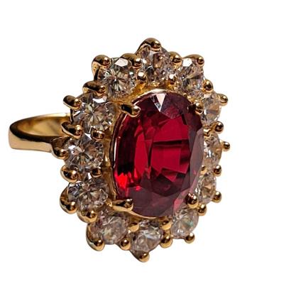 GIA CERTIFIED LAB GROWN RUBY RING