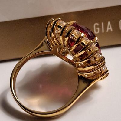 GIA CERTIFIED LAB GROWN RUBY RING