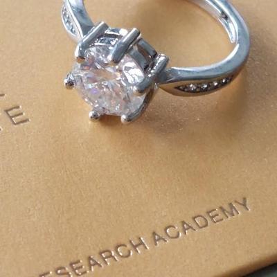 GRA CERTIFIED MOISSANITE RING 2 ct