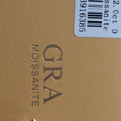 GRA CERTIFIED MOISSANITE RING 2 ct