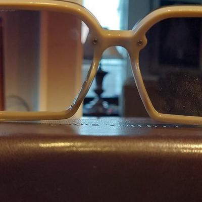 Louis Vuitton oversized square sunglasses with gold-tone LV hardware