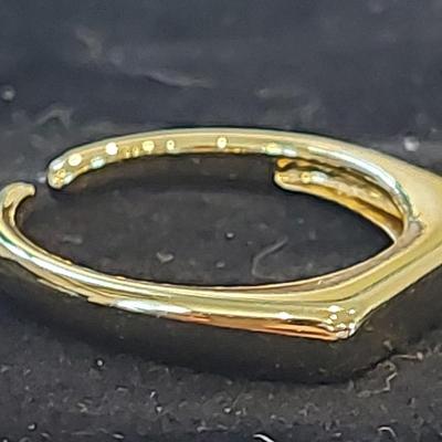 18kt Gold Overlay sterling silver Ring