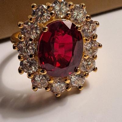 GIA CERTIFIED LAB GROWN RUBY RING