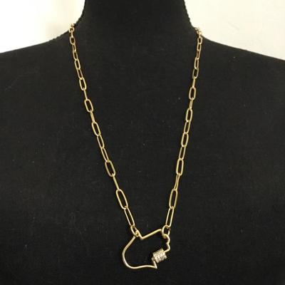 Gold tone, rhinestone fashion, necklace