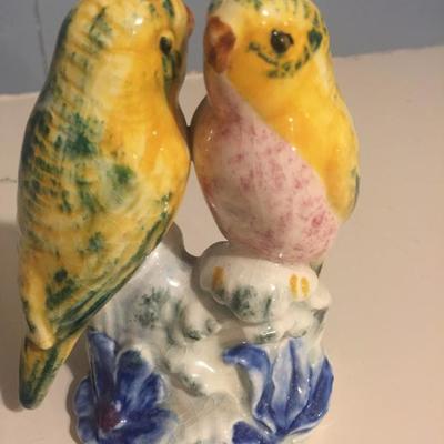 Ceramic Bird Pair Figurine 