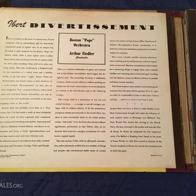 "Divertissement" Boston 'Pops' Orchestra, Record (33) 