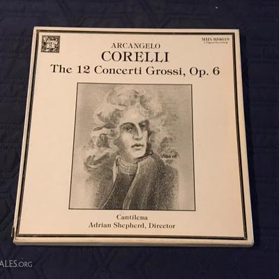 "The 12 Concerti Grossi, Op. 6" Arcangelo Corelli, Record (33) 