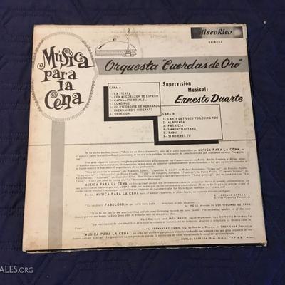 "Musica para la Cena" Record (33)