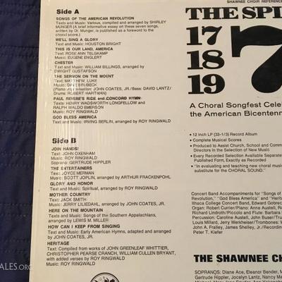 "The Spirit of 76" The Shawnee Choir, Record (33)