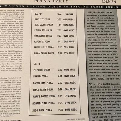 "Polkas for Parties" Wally Mateck and His Polka Faces, Record (33) 
