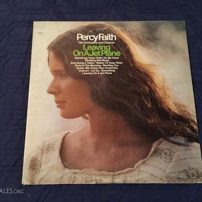 "Leaving on a Jet Plane" Percy Faith. Record (33)