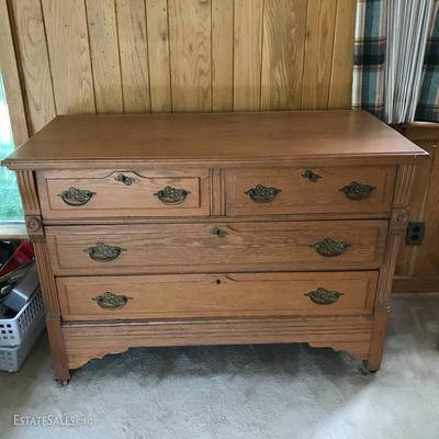 Lot 2- Antique Oak Dresser