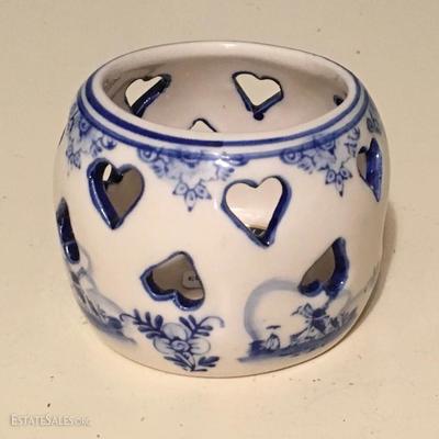 Delft Blue Votive Holder