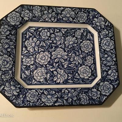 Blue and White Serving Platter