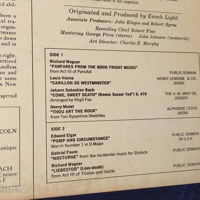 "Virgil Fox Plays the John Wanamaker Organ" Record (33) 