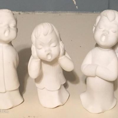 Three Ceramic Angels 