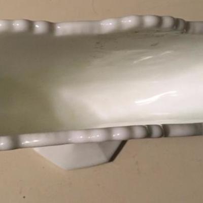 Westmoreland Milk Glass Old Quilt Fan Vase