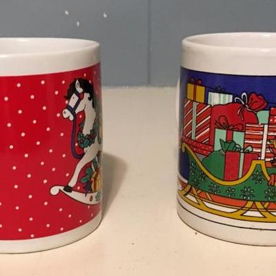 Set of Two Christmas Mugs