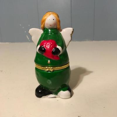 Angel Limoge Trinket Box