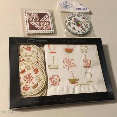 Vintage Napkins and Coasters Lot