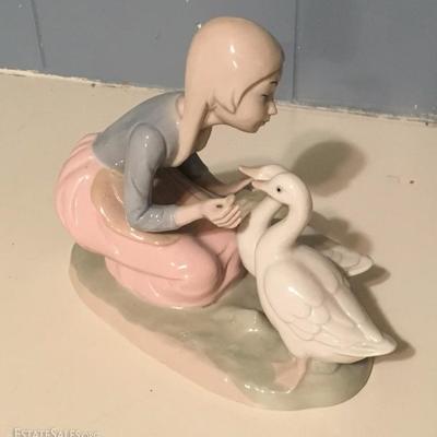 Duncan Royale Woman with Ducks Figurine