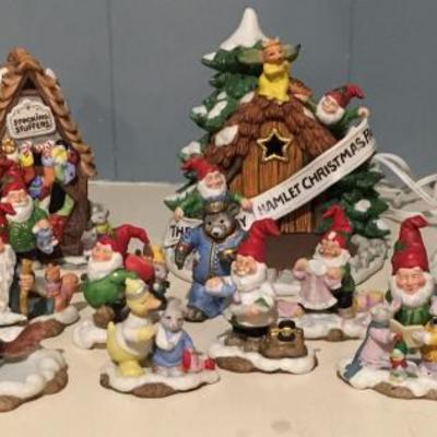 Fitz and Floyd "Holiday Hamlet" Enchanted Forest Collection 