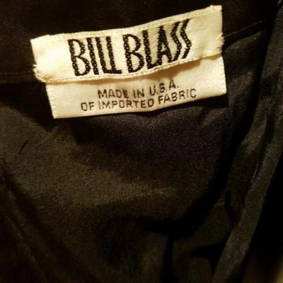 Haute Couture 1970's Bill Blass Museum worthy silk gown horsehair swirl design 