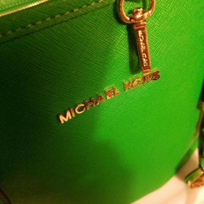 Michael Kors NWOT saffiano leather large tote lime bag Limited edition