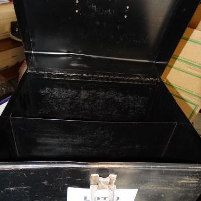 Lot #9 - Black tin Box