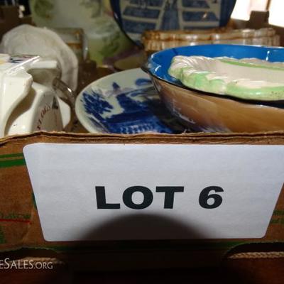 Lot #6 - Blue & White Dishes, Art, Plates, & Misc. 