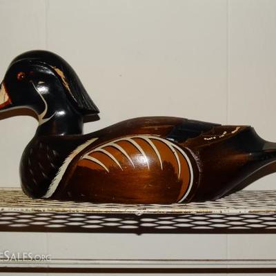 Wood carved Mallard Duck 1984