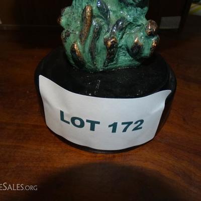 Lot #172 - VINTAGE SIGNED DONJO Otter Sea Sculpture